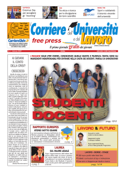 edizione Roma - CorriereUniv.it