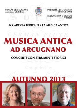 musica antica - Comune di Arcugnano
