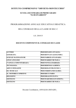 programmazione annuale educativa e didattica del consiglio della