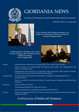 Newsletter n. 2 - giugno 2010 - Ambasciata d`Italia