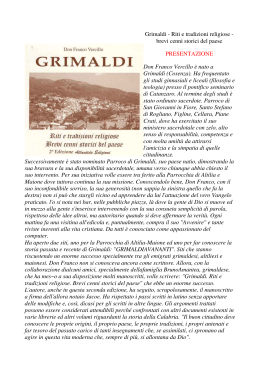 Grimaldi - Riti e tradizioni religiose