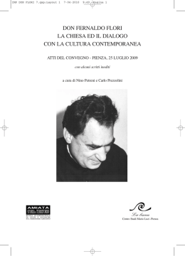 La Chiesa ed il dialogo con la cultura contemporanea