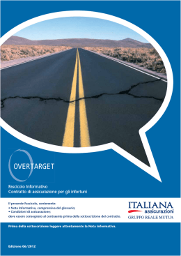 scarica il fascicolo informativo