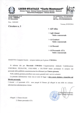 Circolare n. 3 del 05.09.2014