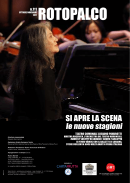 SI aprE la ScENa - produzioni ert