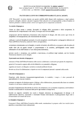 Patto di corresponsabilità