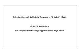 Documento di valutazione d`Istituto