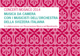 concerti mosaico 2014 musica da camera con i musicisti dell