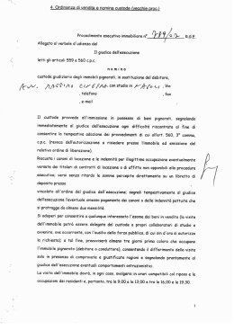 4. Ordinanza di vendita e nomina custode (vecchie oroc.l