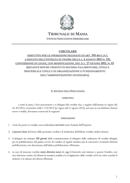 Circolare 17/9/2015 G.E. Tribunale di Massa