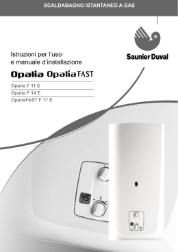 Istruzioni per l`uso e manuale d`installazione