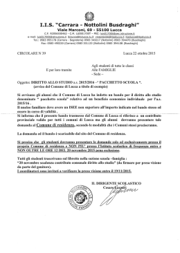 Circolare diritto allo studio