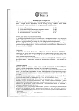 informazioni utili tfa - Universit&agrave; degli Studi della Tuscia