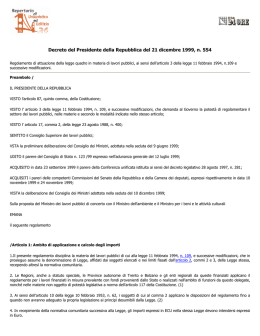 Dpr 554/99 - Il Sole 24 Ore