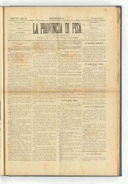 29 marzo 1885. I lavori della camera La questione monetaria L