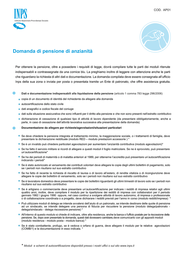 foglio matricolare riscatto inps servizio militare scaricare