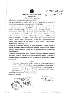 Ufﬁcio Esecuzioni Immobiliari