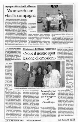 GDM - 30 Luglio 2006 - Vacanze sicure via alla