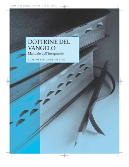 dottrine del vangelo manuale dell`insegnante corsi di
