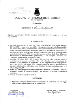 Determina n. 346 - Comune di Tremestieri Etneo