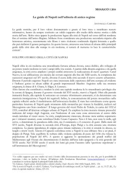 Le guide di Napoli nell`editoria di antico regime