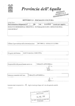 settore 2.2 - sociale e cultura