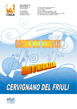 ITACA COOPERATIVA SOCIALE ONLUS Vicolo R. Selvatico, 16