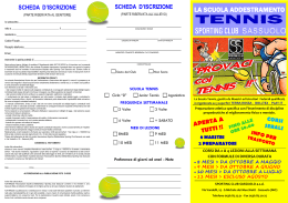 TENNIS - Sporting Club Sassuolo