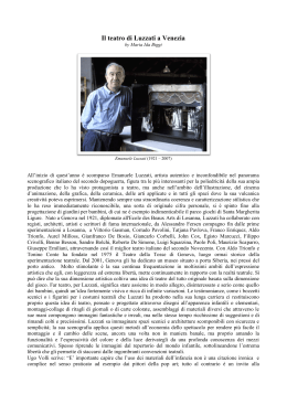 Il teatro di Luzzati a Venezia