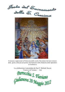 Libretto Cresima Ascensione 2012 - Copertina