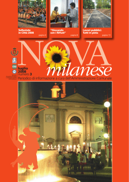Periodico Comunale Nova Milanese - Luglio 2008