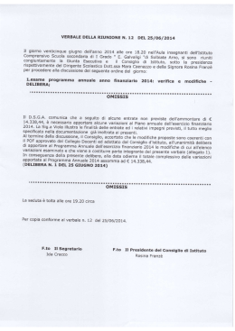 Delibera n.6 del 25/06/2014