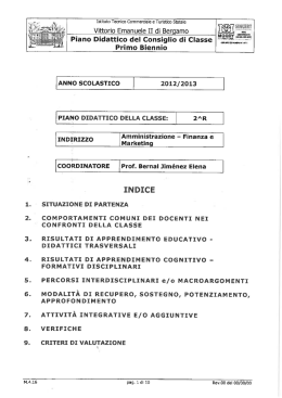Vittorio Emanuele II di Bergamo Piano Didattico del Consiglio di
