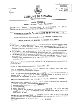 del - Albo pretorio e trasparenza