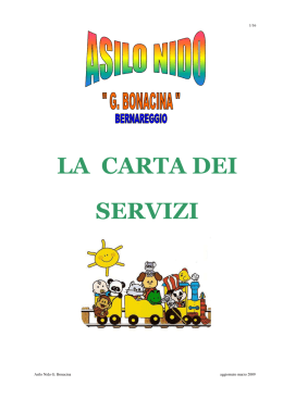 CARTA DEI SERVIZI marzo 2009