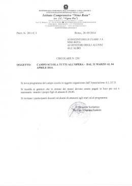 Istituto Comprensivo &ldquo;Nino Rota&rdquo;