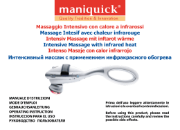 Massaggio Intensivo con calore a infrarossi Massage