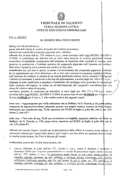 TRIBUNALE l SALERNO - Aste Giudiziarie Salerno