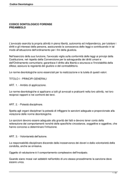 Codice Deontologico - Ordine Degli Avvocati di Belluno