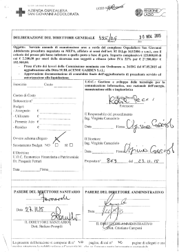 Delibera - Azienda Ospedaliera San Giovanni Addolorata