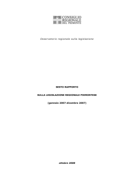 Sesto (ottobre 2008) - Consiglio regionale del Piemonte