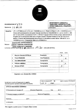 D.G.R. n. 457 del 10 aprile 2015 - Home Valutazione degli effetti