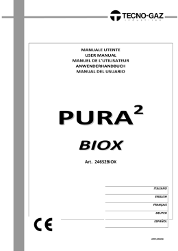 Manuale Istruzioni Operatore - Tecno-Gaz