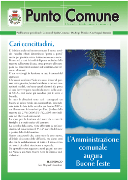 Dicembre 2006 - Comune di Ripalta Cremasca