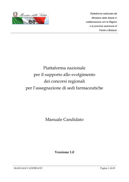 Scarica il Manuale Utente - Ordine Farmacisti Provincia di Catanzaro