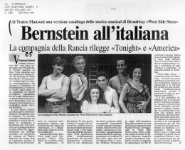 Al Teatro Manzoni una versione casalinga dello storico musical di