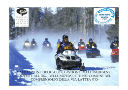 DVR motoslitte - Comune di Sauze d`Oulx
