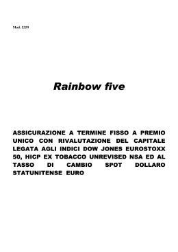 Rainbow five - Bipiemme Vita