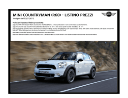 MINI COUNTRYMAN (r60) - LISTINO PREZZI