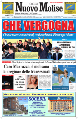 Caso Marrazzo, &egrave; molisana la &laquo;regina&raquo; delle